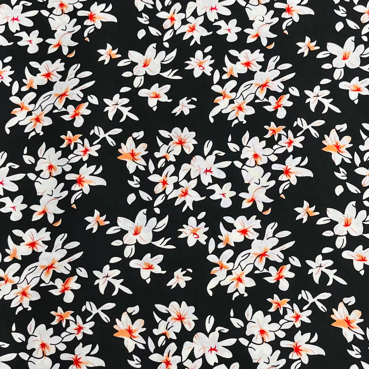 Pound A Metre 3 Metres Printed Dressmaking Viscose Fabric – 55" Wide (Flowerpot)
