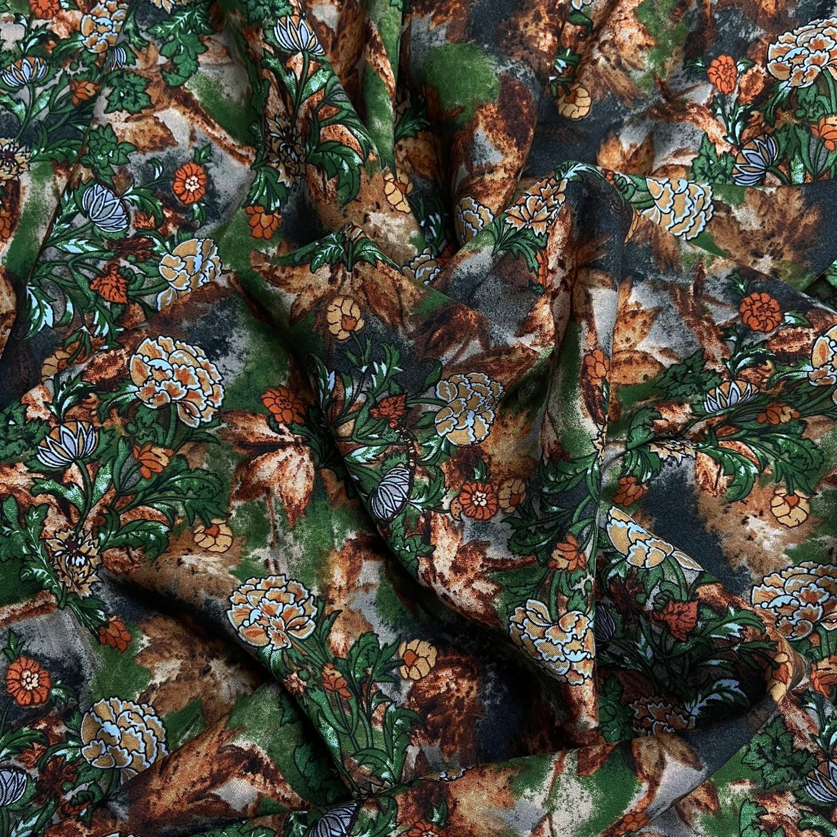 Pound A Metre 3 Metres Printed Dressmaking Viscose Fabric – 55" Wide (Jungle)