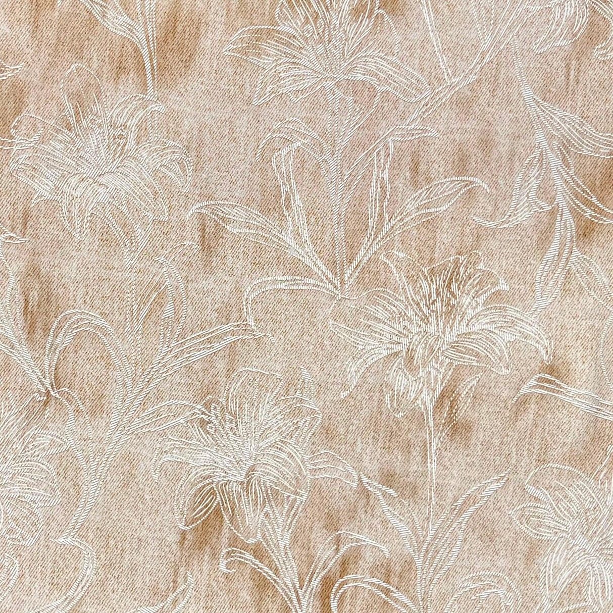 Pound A Metre 3 Metres Printed Dressmaking Viscose Fabric – 55" Wide (Light Brown)