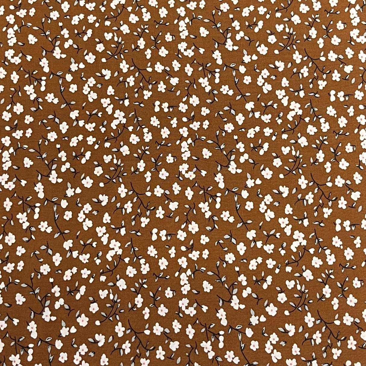 Pound A Metre 3 Metres Printed Dressmaking Viscose Fabric – 55" Wide (Wood)