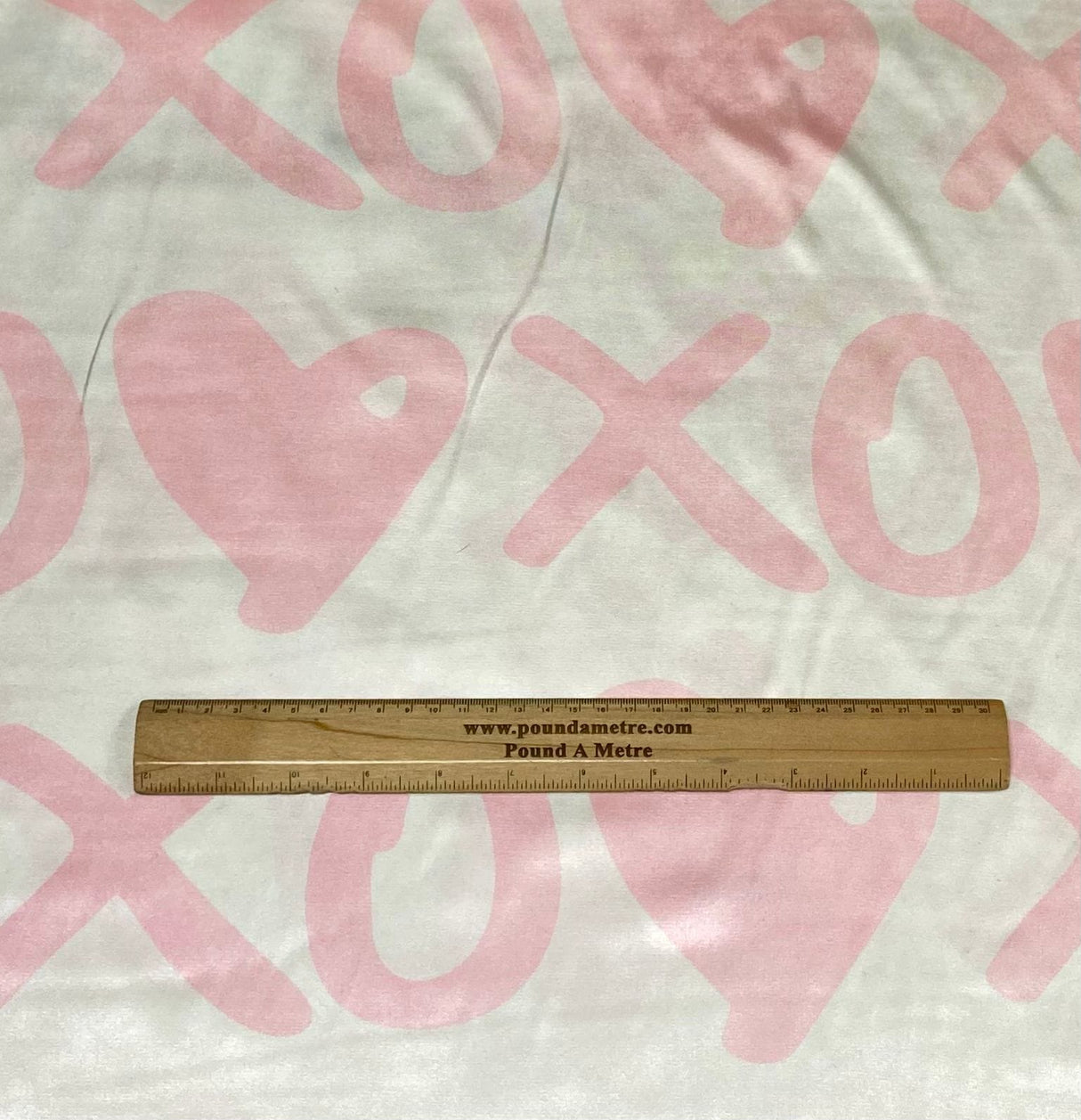 Pound A Metre 3 Metres Printed Silky Satin- 55" Wide (XOXO)