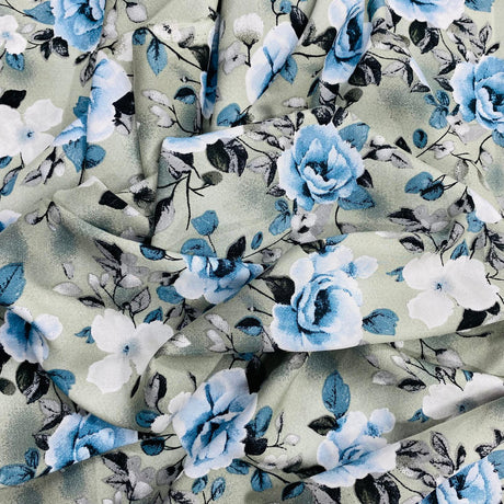 Pound A Metre 3 Metres, Printed Summer Dressmaking Viscose Fabric - 55" Wide (Viscose 1)