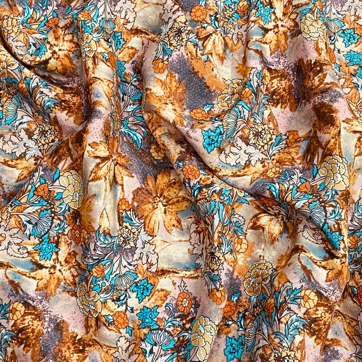 Pound A Metre 3 Metres, Printed Summer Dressmaking Viscose Fabric - 55" Wide (Viscose 14)