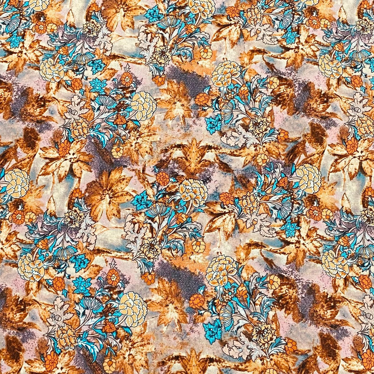 Pound A Metre 3 Metres, Printed Summer Dressmaking Viscose Fabric - 55" Wide (Viscose 14)