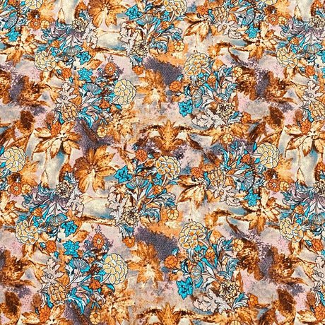 Pound A Metre 3 Metres, Printed Summer Dressmaking Viscose Fabric - 55" Wide (Viscose 14)