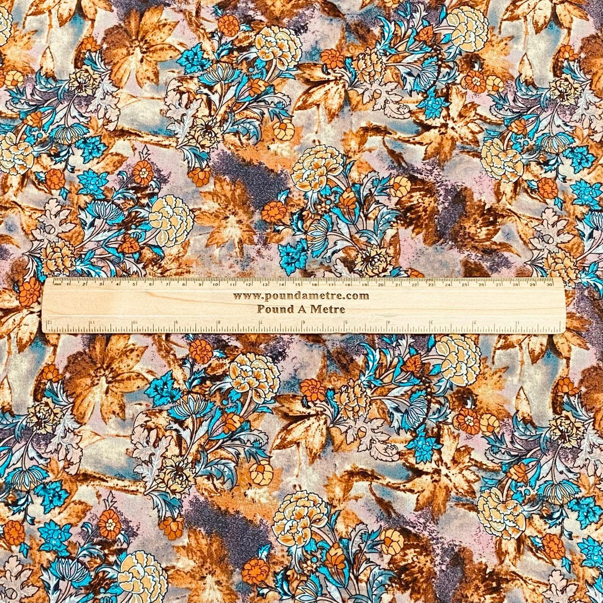 Pound A Metre 3 Metres, Printed Summer Dressmaking Viscose Fabric - 55" Wide (Viscose 14)