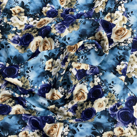 Pound A Metre 3 Metres, Printed Summer Dressmaking Viscose Fabric - 55" Wide (Viscose 15)
