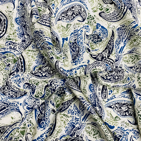 Pound A Metre 3 Metres, Printed Summer Dressmaking Viscose Fabric - 55" Wide (Viscose 17)