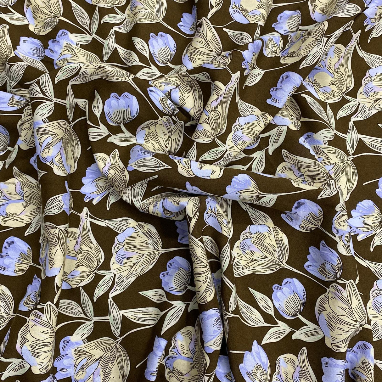 Pound A Metre 3 Metres, Printed Summer Dressmaking Viscose Fabric - 55" Wide (Viscose 18)