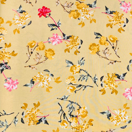 Pound A Metre 3 Metres, Printed Summer Dressmaking Viscose Fabric - 55" Wide (Viscose 28)