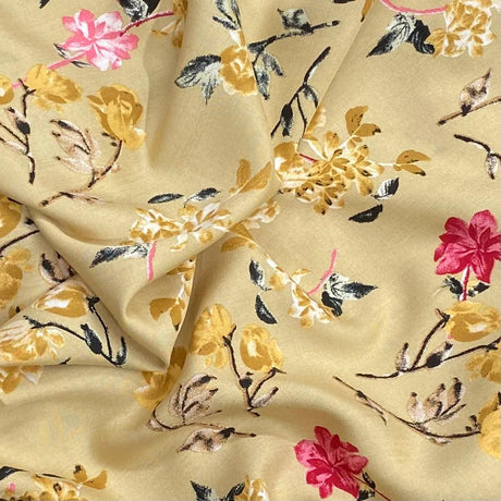 Pound A Metre 3 Metres, Printed Summer Dressmaking Viscose Fabric - 55" Wide (Viscose 28)