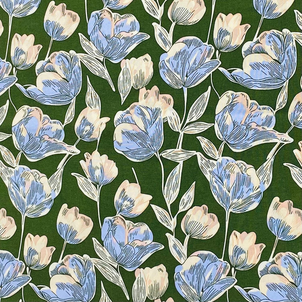 Pound A Metre 3 Metres, Printed Summer Dressmaking Viscose Fabric - 55" Wide (Viscose 39)