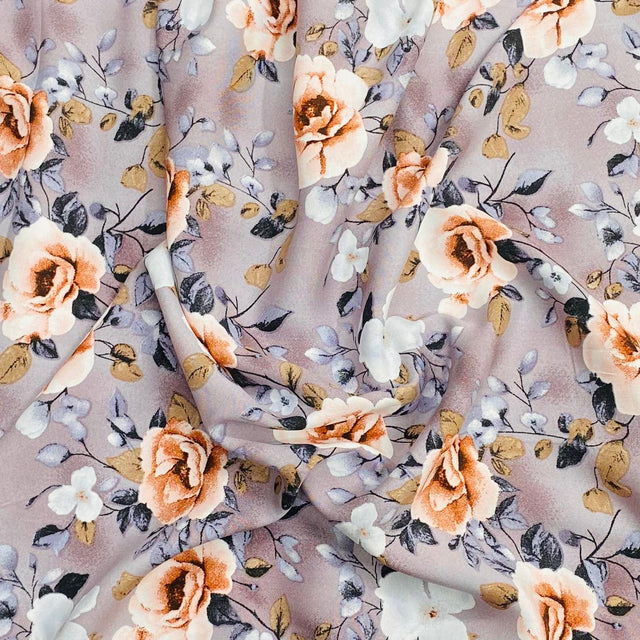 Pound A Metre 3 Metres, Printed Summer Dressmaking Viscose Fabric - 55" Wide (Viscose 46)