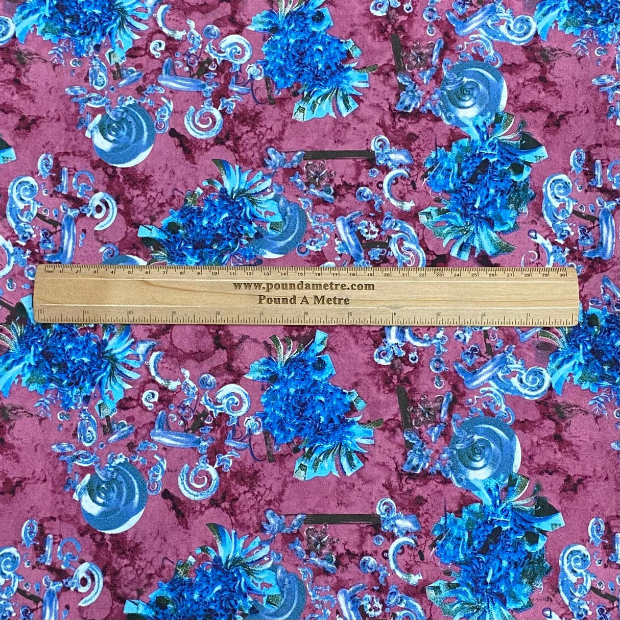 Pound A Metre 3 Metres, Printed Summer Dressmaking Viscose Fabric - 55" Wide (Viscose 48)