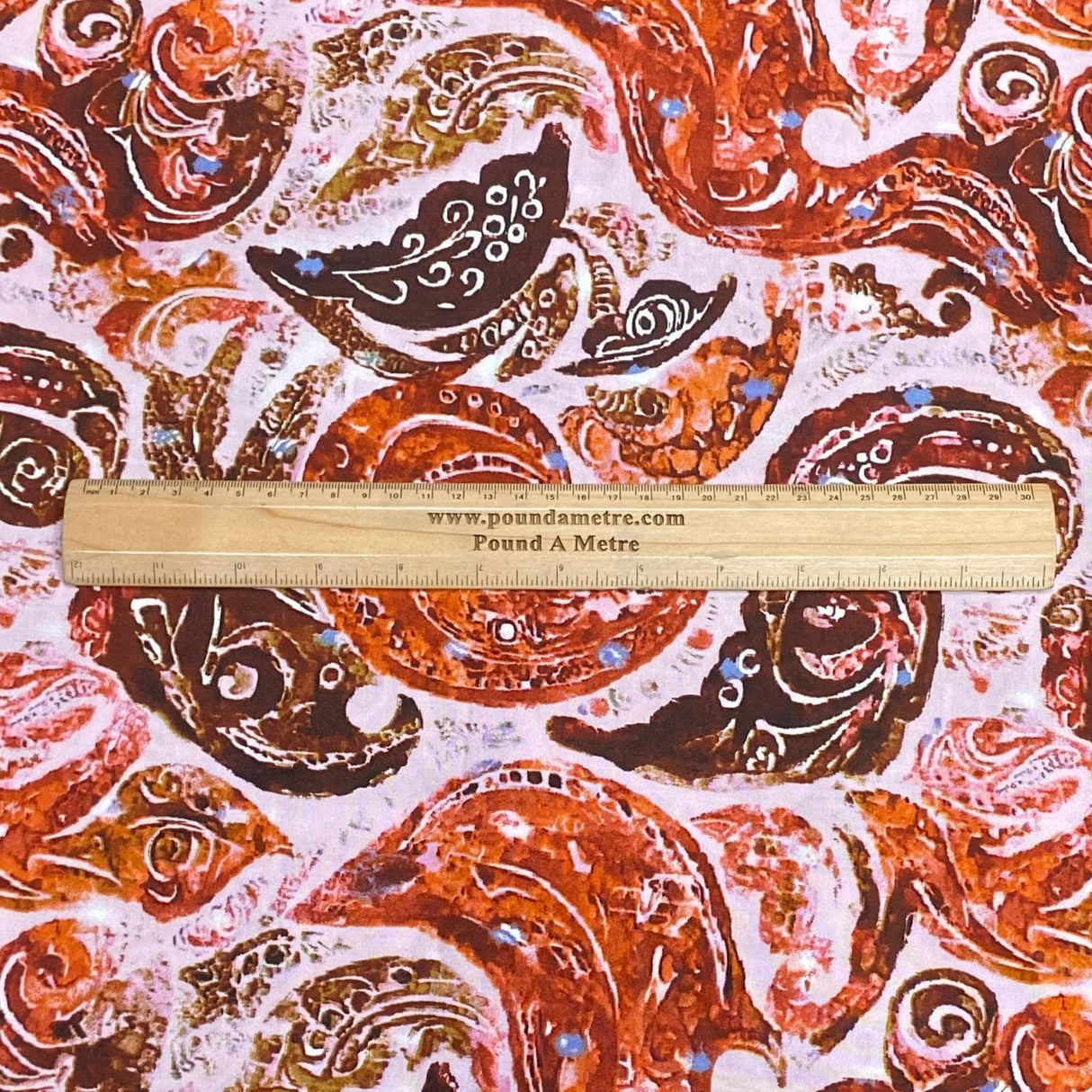 Pound A Metre 3 Metres, Printed Summer Dressmaking Viscose Fabric - 55" Wide (Viscose 49)