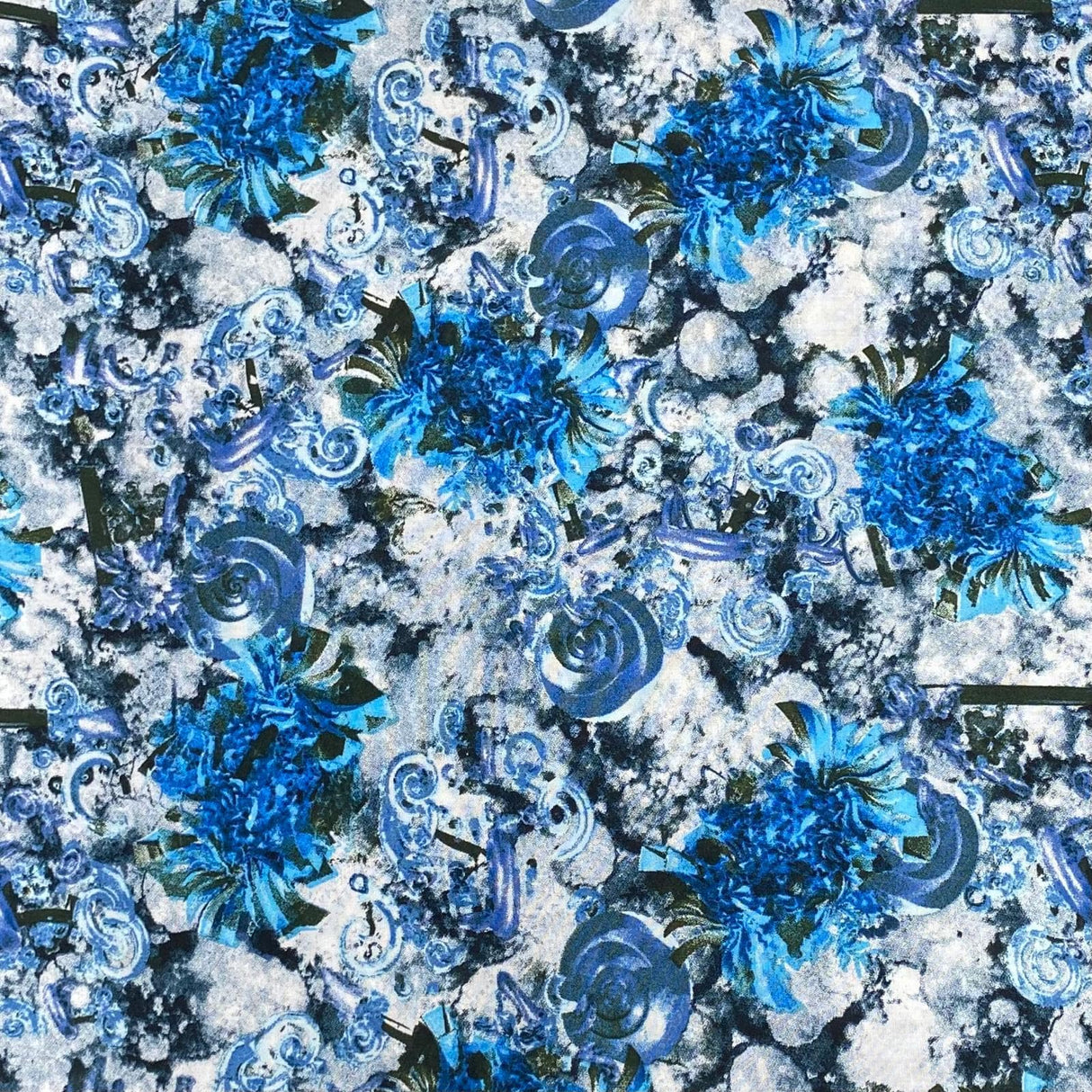 Pound A Metre 3 Metres, Printed Summer Dressmaking Viscose Fabric - 55" Wide (Viscose 5)