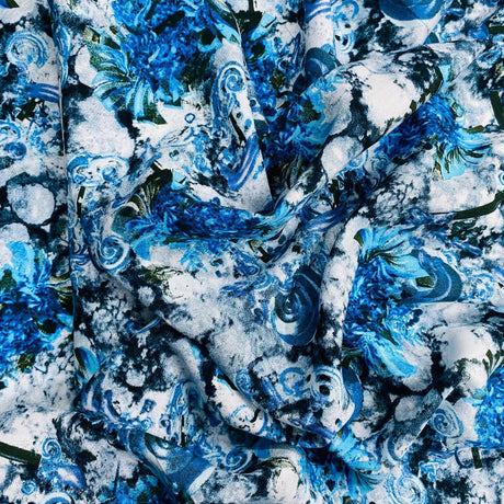 Pound A Metre 3 Metres, Printed Summer Dressmaking Viscose Fabric - 55" Wide (Viscose 5)