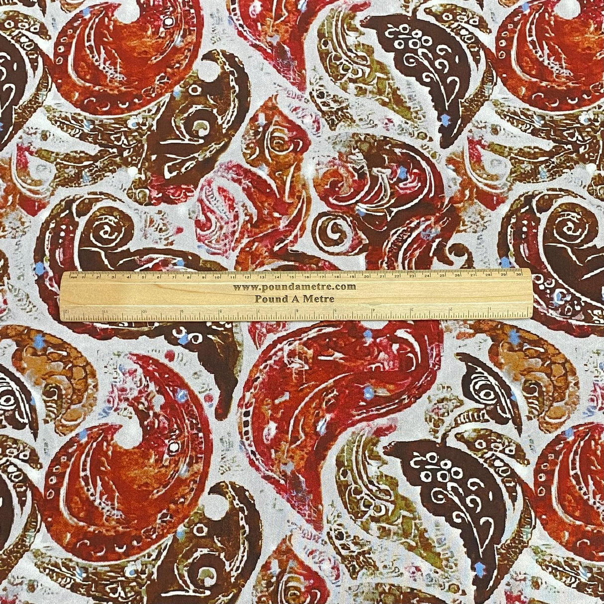 Pound A Metre 3 Metres, Printed Summer Dressmaking Viscose Fabric - 55" Wide (Viscose 57)