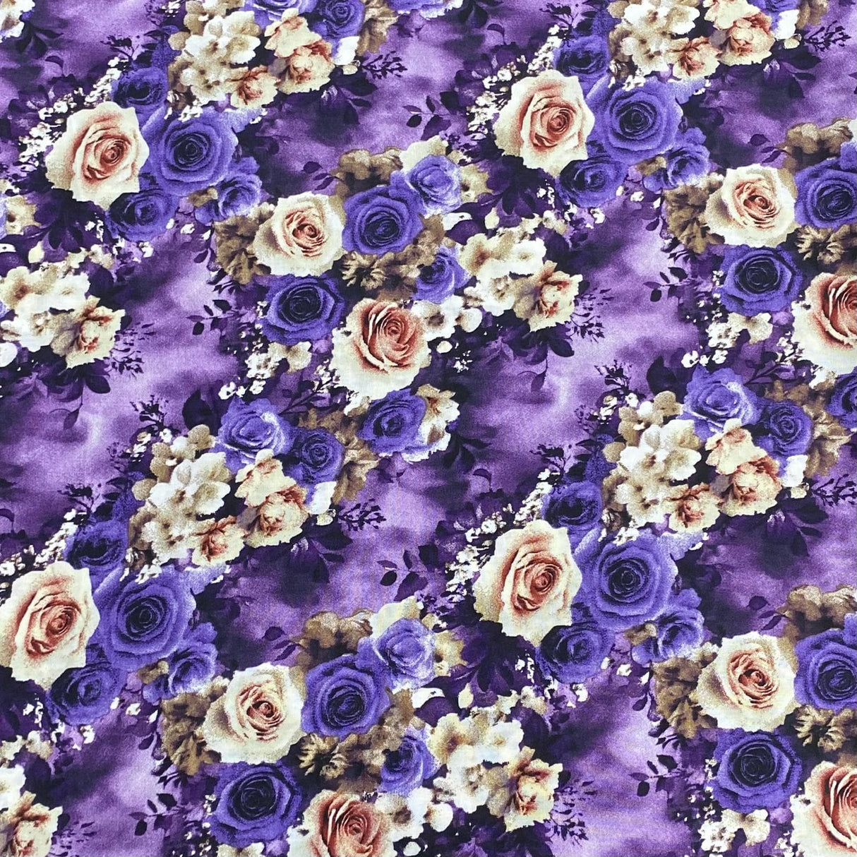 Pound A Metre 3 Metres, Printed Summer Dressmaking Viscose Fabric - 55" Wide (Viscose 62)