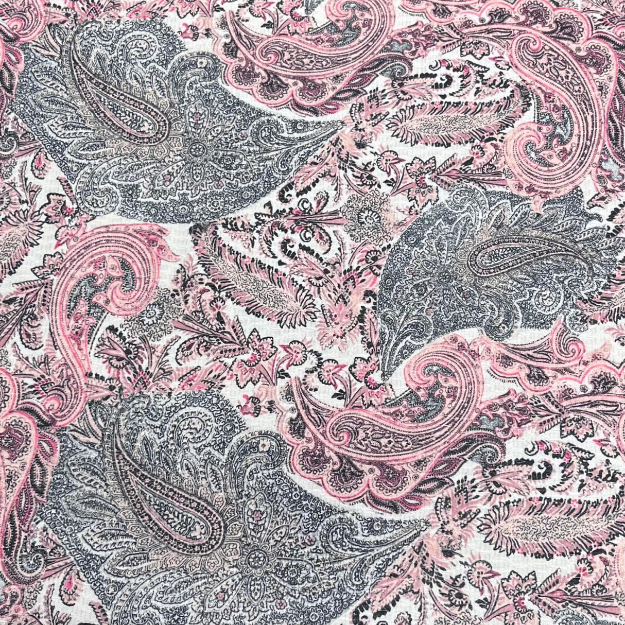 Pound A Metre 3 Metres, Printed Sweatshirt Jersey 55” Wide (Paisley)
