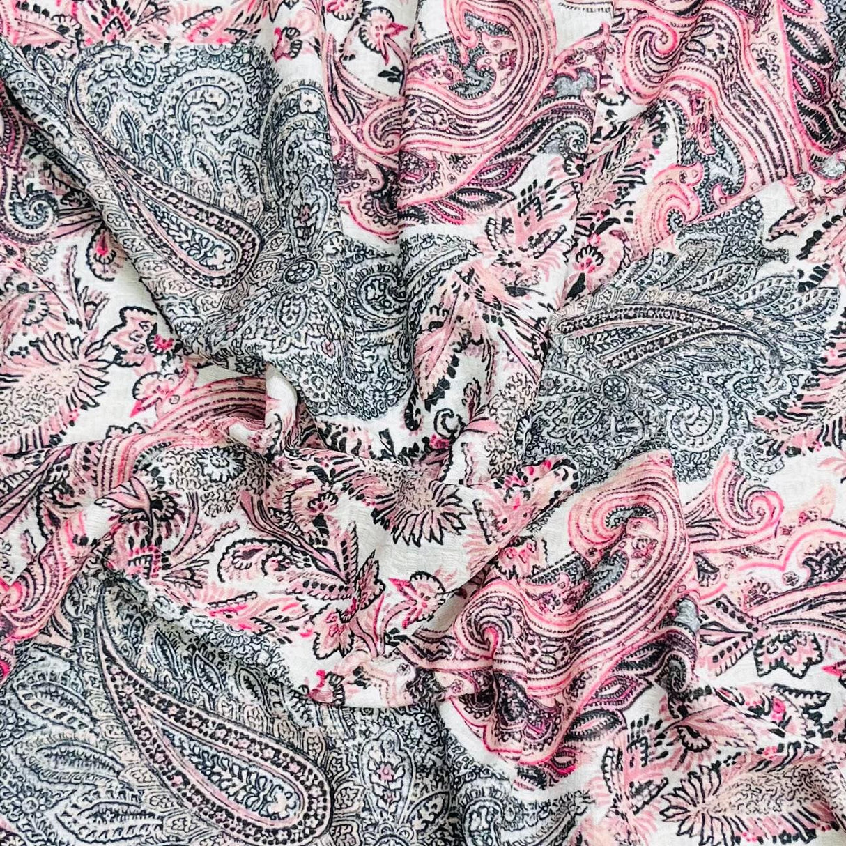 Pound A Metre 3 Metres, Printed Sweatshirt Jersey 55” Wide (Paisley)