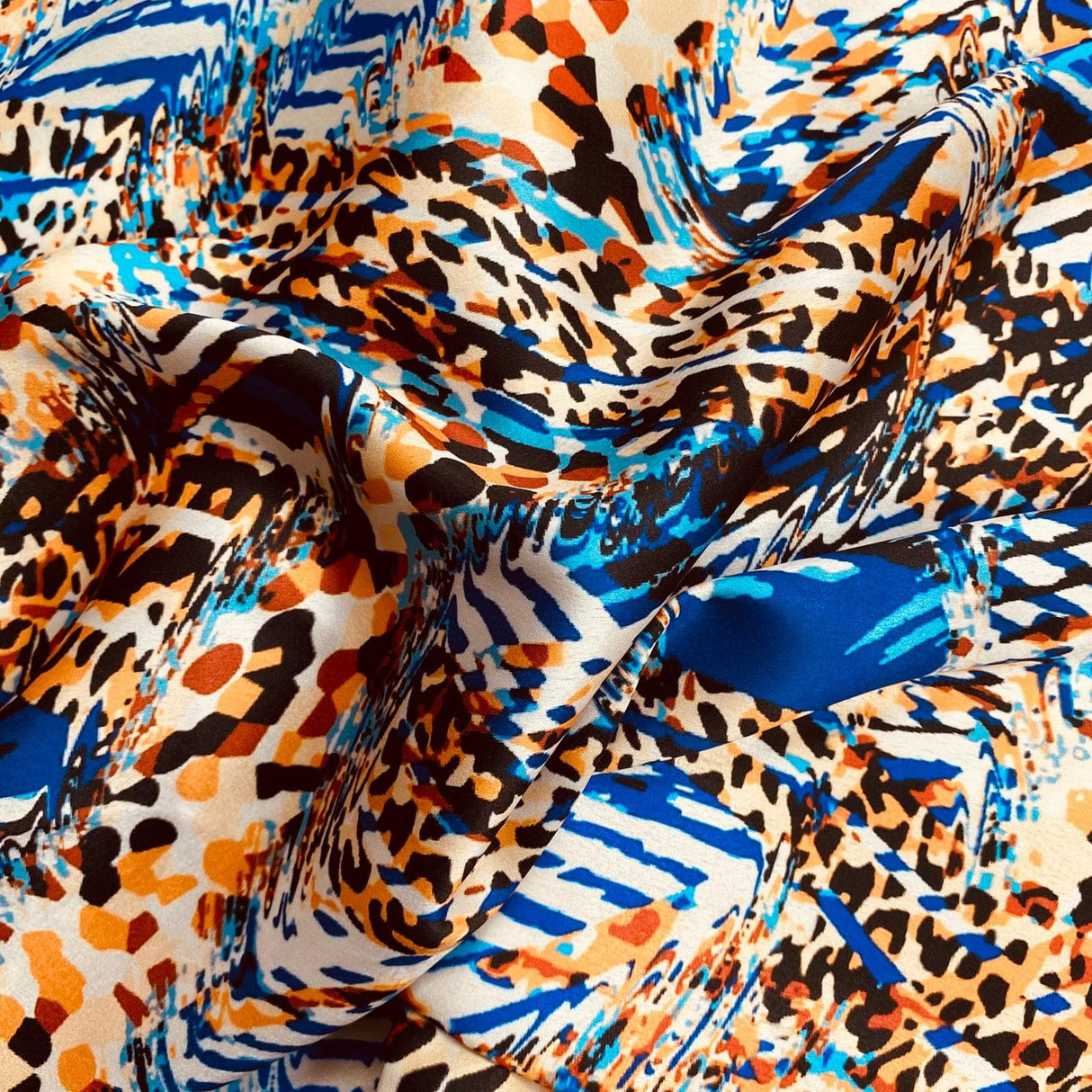 Pound A Metre 3 Metres Silky-Smooth Italian Printed Satin- 45" Wide (Design)
