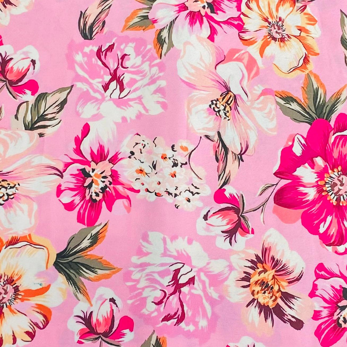 Pound A Metre 3 Metres Silky-Smooth Italian Printed Satin- 45" Wide (Summer)