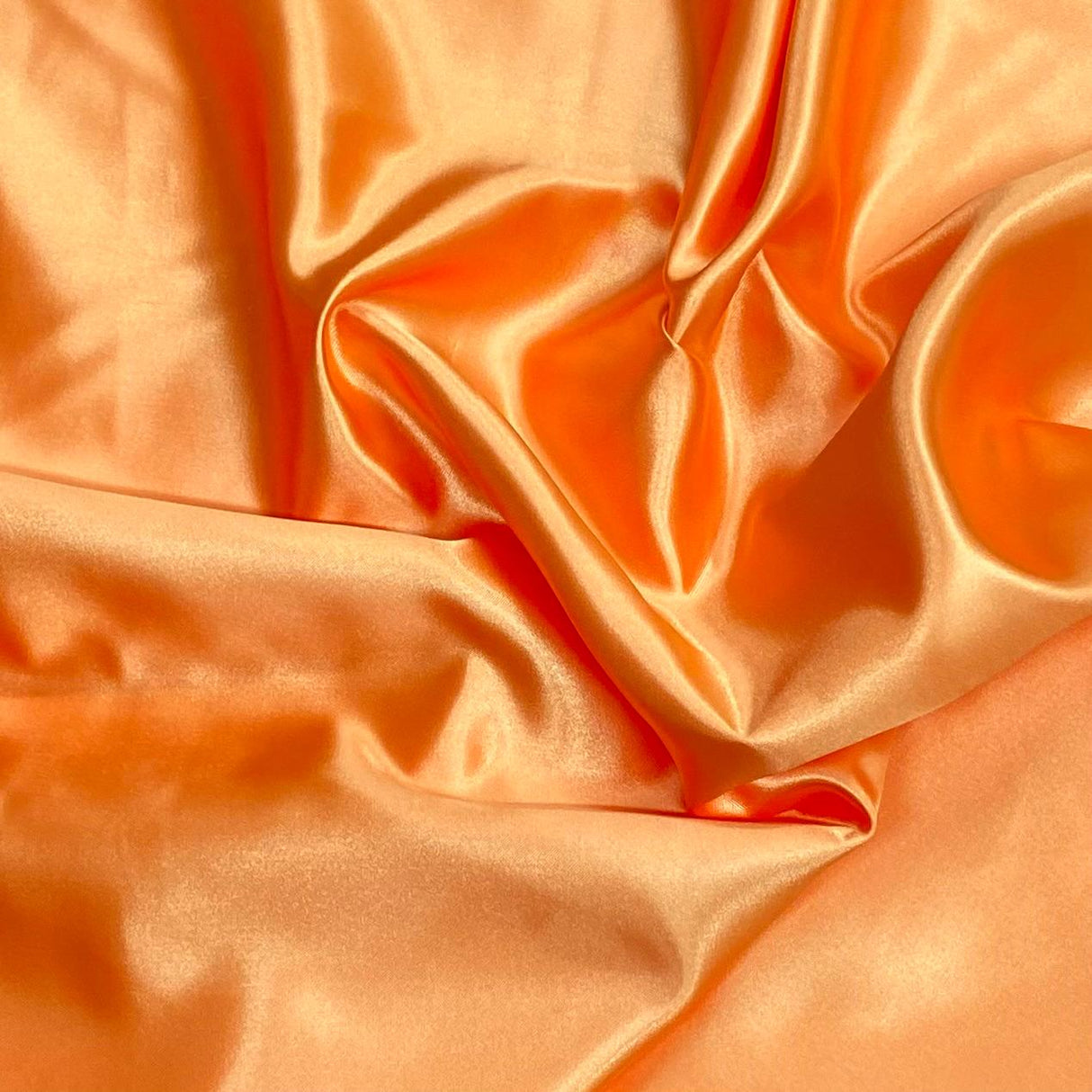 Pound A Metre 3 Metres Silky-Smooth Polyester Satin- 45" Wide (Orange)