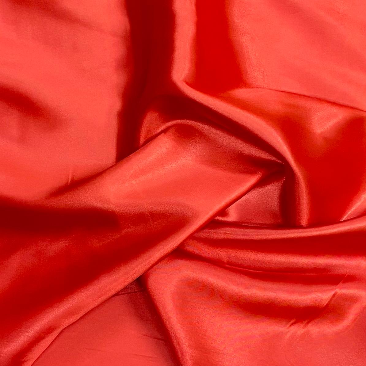 Pound A Metre 3 Metres Silky-Smooth Polyester Satin- 45" Wide (Red)