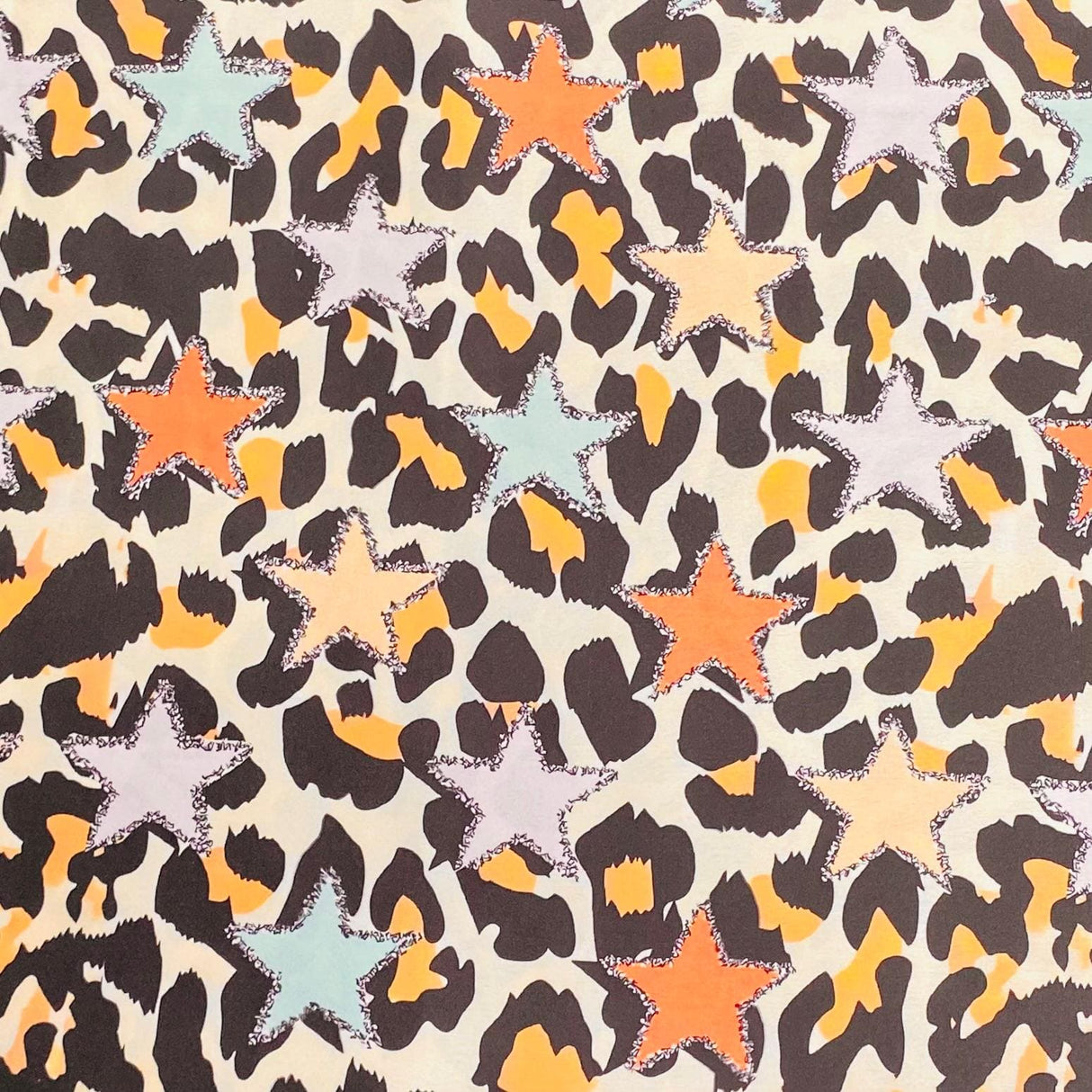 Pound A Metre 3 Metres Silky-Smooth Printed Satin- 45" Wide (sTAR)