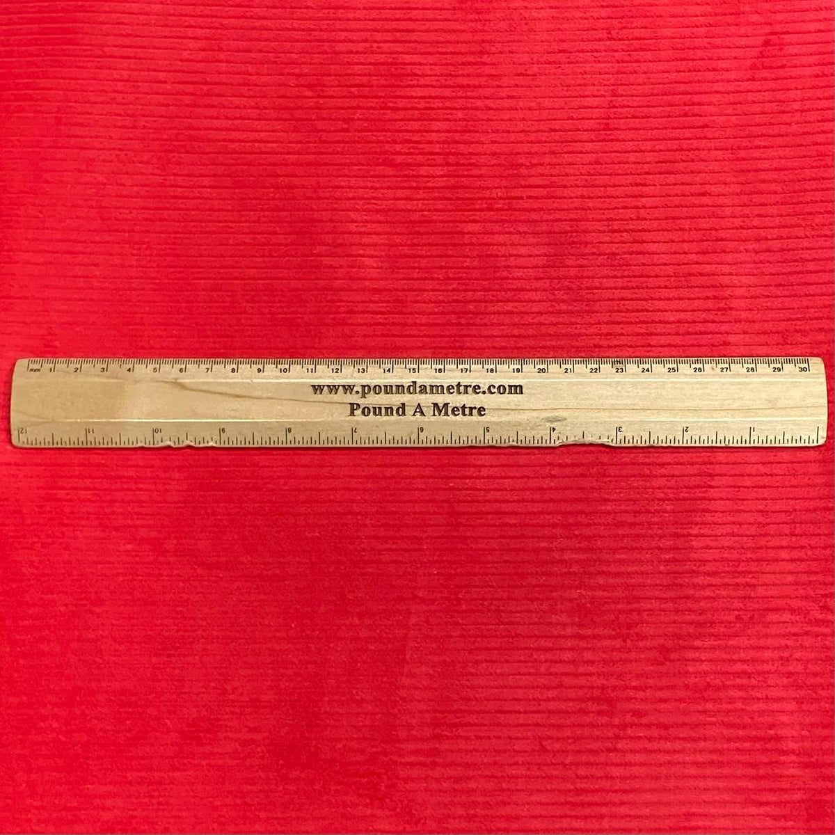 Pound A Metre 3 Metres Soft Cotton Needle Corduroy- 55" Wide (Red)