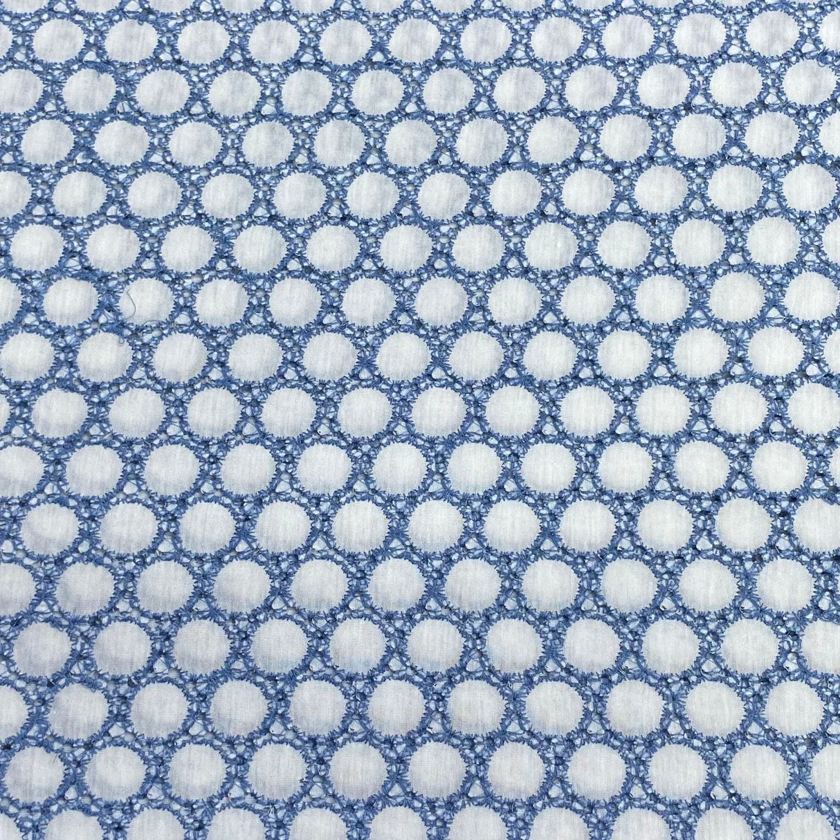 Pound A Metre 3 Metre 3 Metres Soft Embroidery Anglaise Effect Ribbed Jersey 60" (Design)
