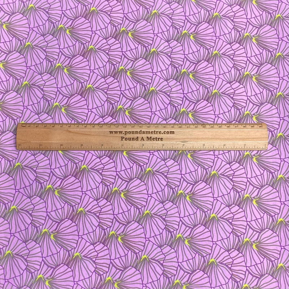 Pound A Metre 3 Metres Soft Touch Japanese Printed Crepe - 45" Wide (Lilac)