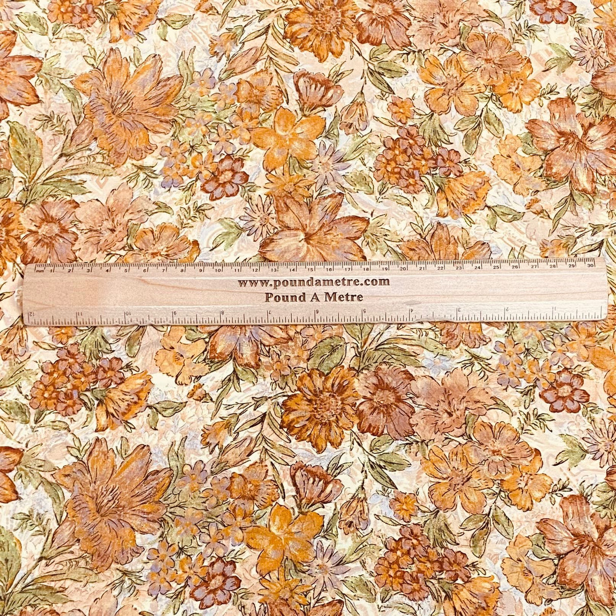 Pound A Metre 3 Metres Soft Touch Japanese Printed Crepe - 45" Wide (Winter)