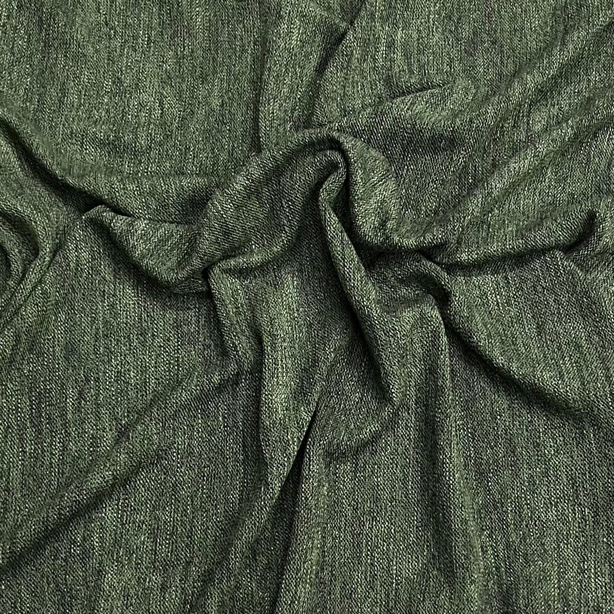 Pound A Metre 3 Metres Stylish Cuddle Knit Soft Jersey 55" Wide (Olive)