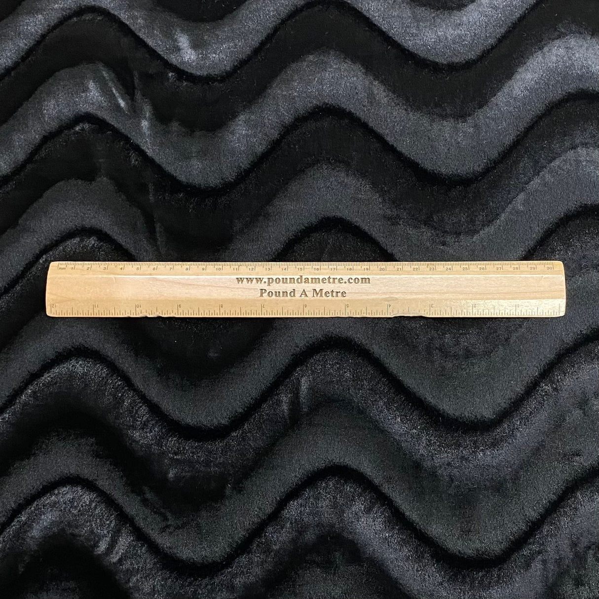 Pound A Metre 3 Metres Super Smooth Swirl Velvet – 55″ Wide (Black) (EOL)