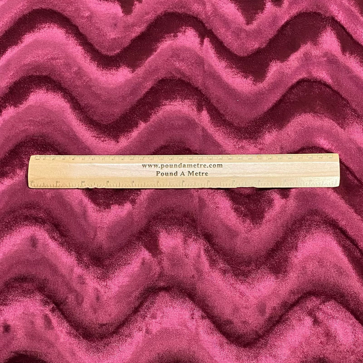 Pound A Metre 3 Metres Super Smooth Swirl Velvet – 55″ Wide (Wine) (EOL)