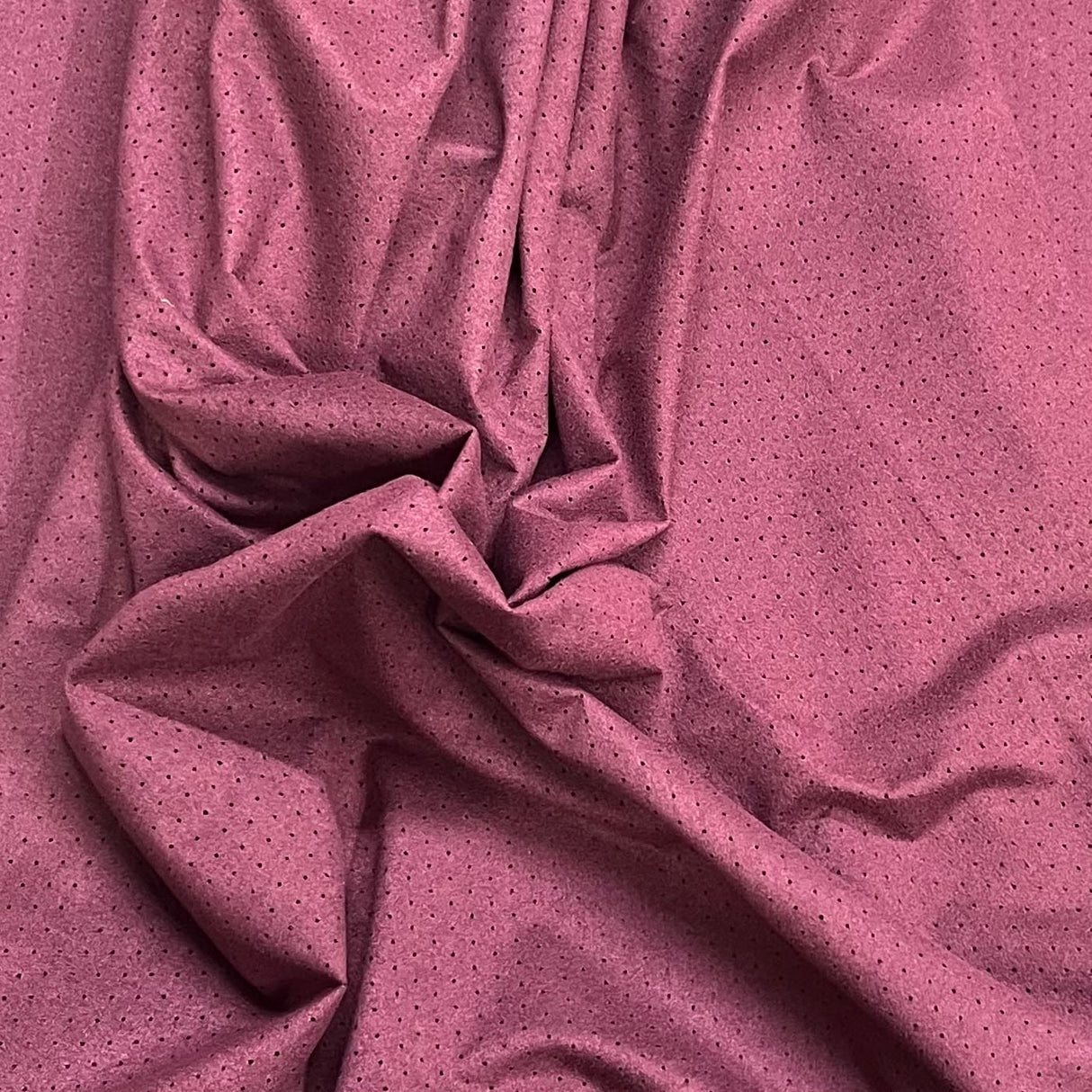 Pound A Metre 3 Metres Super Soft Luxury Embossed Suede Jersey 60" (Maroon)