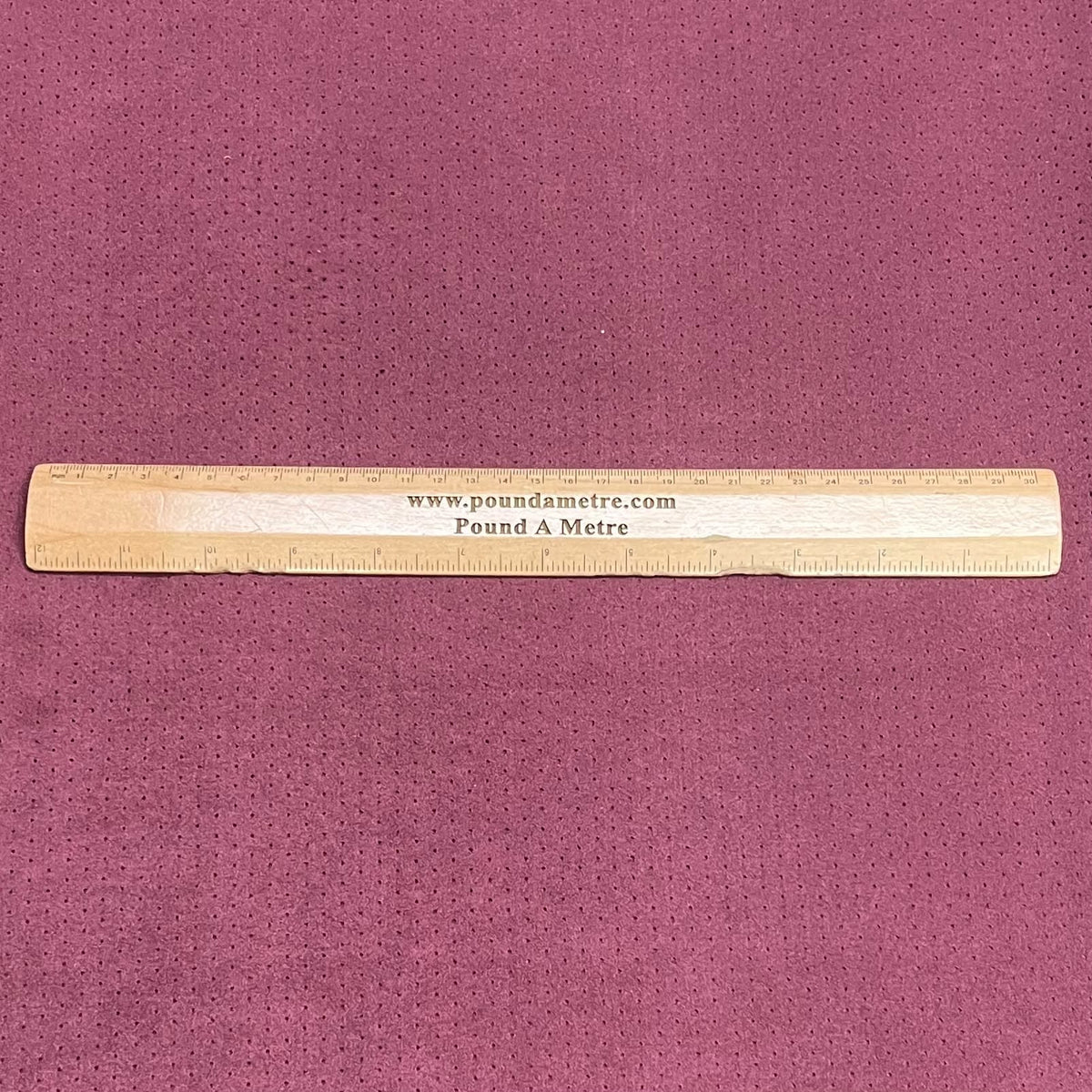 Pound A Metre 3 Metres Super Soft Luxury Embossed Suede Jersey 60" (Maroon)