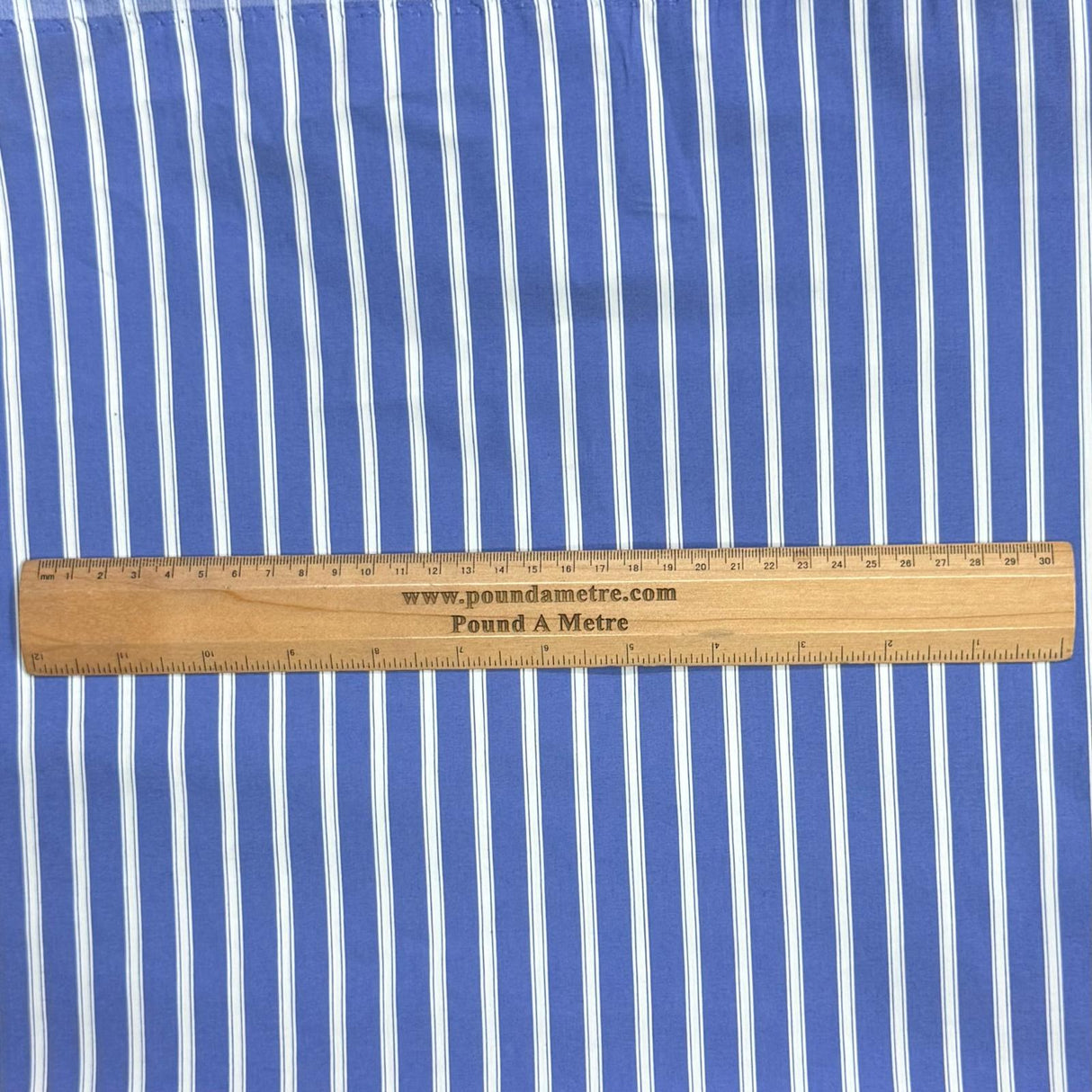 Pound A Metre 3 Metres Super Soft Printed Bengaline 55" Wide (Blue)