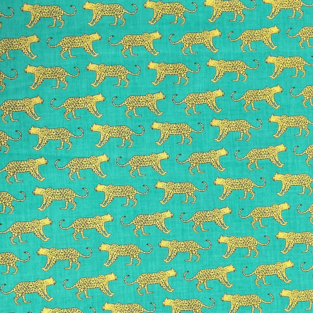 Pound A Metre 3 Metres Super Soft Printed Poly Cotton – 45" Wide (Green Cheetah)