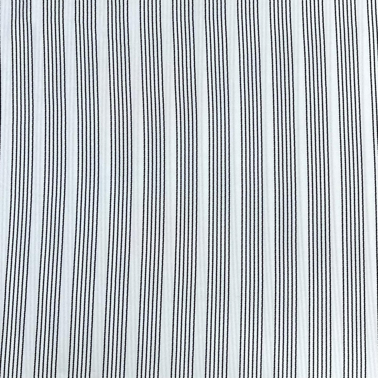 Pound A Metre 3 Metres 3 Metres Textured Scuba Jersey- (Black Pin Stripes)