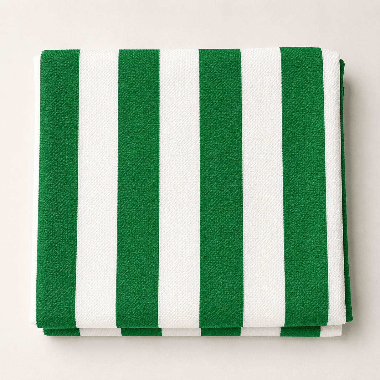 Pound A Metre 3 Metres Textured Sweatshirt Jersey - 55" Wide (Green & White)