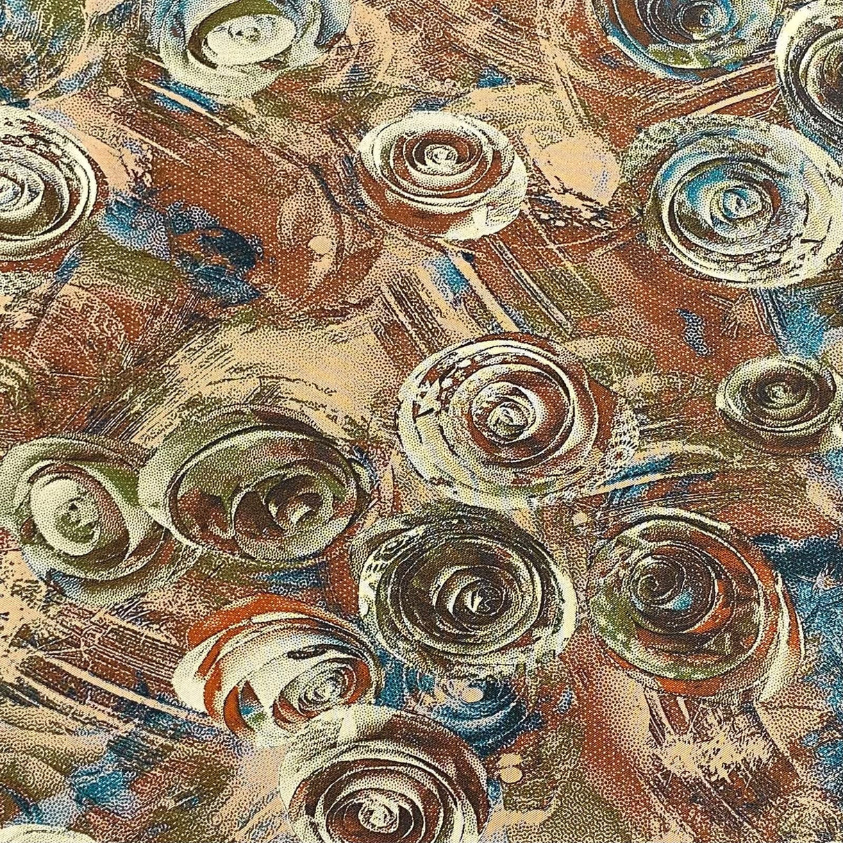 Pound A Metre 3 Metres Winter Printed Viscose Fabric- 55'' Wide - (Brown)