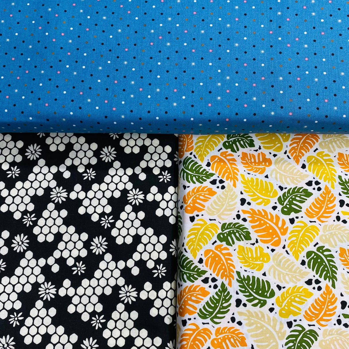 Pound A Metre 3 Piece Bundle Digitally Printed 100% Cotton- 45" Wide (Garden)