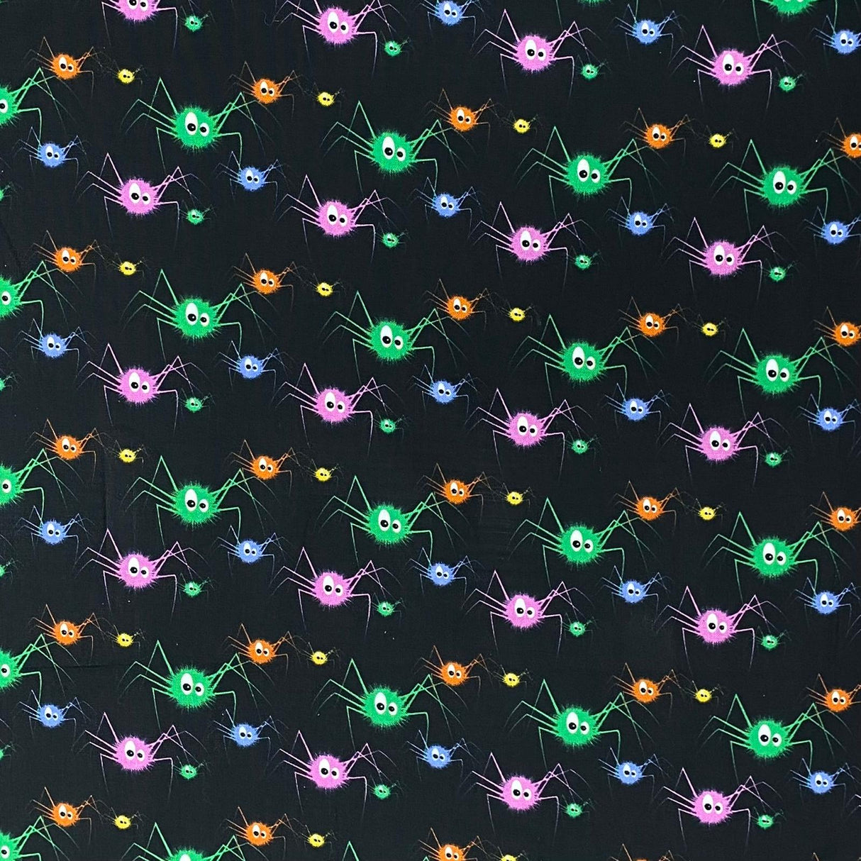 Pound A Metre 3 Piece Bundle Digitally Printed Halloween 100% Cotton- 45" Wide (Spider Bundle)