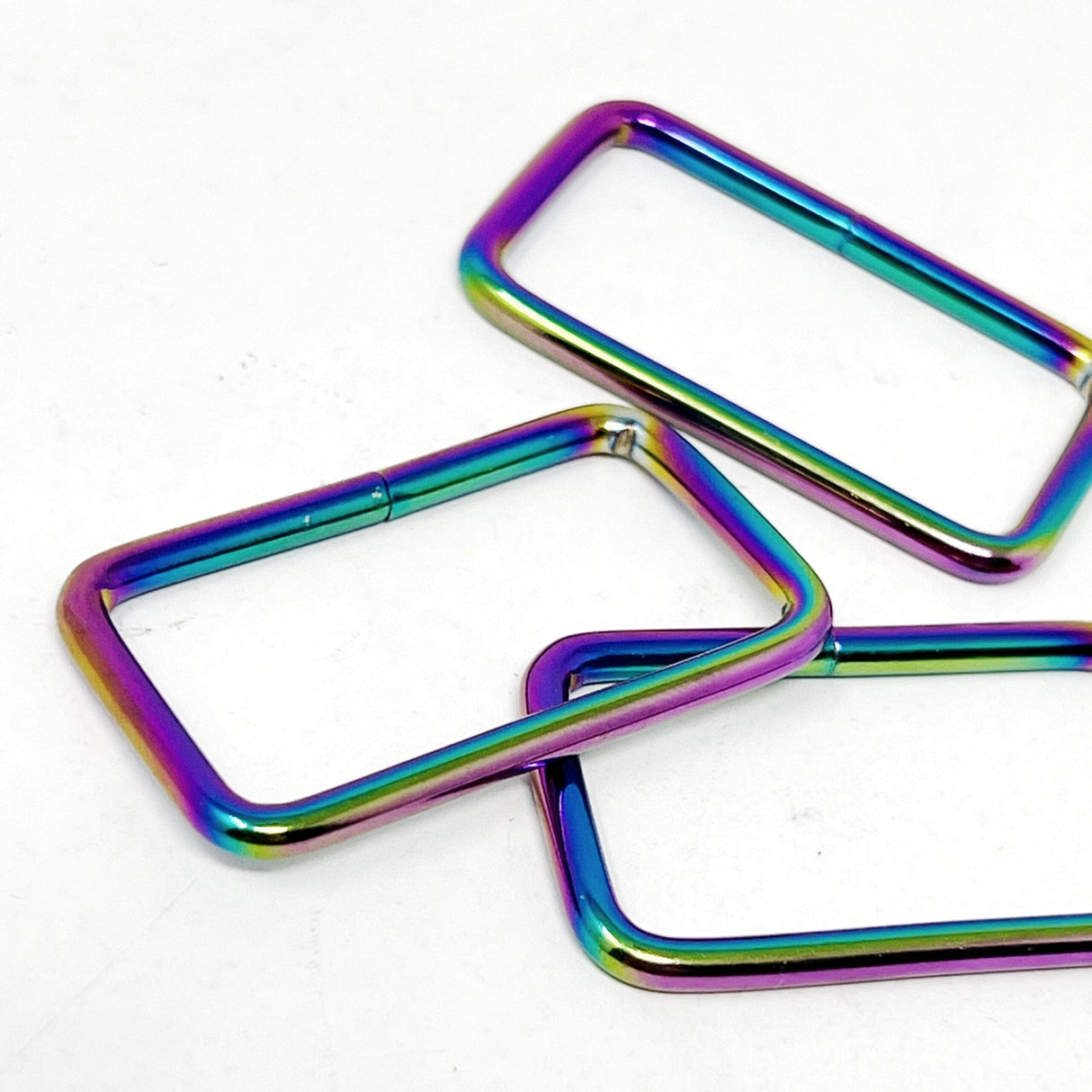 Pound A Metre Rainbow / Pack Of 2 38/ 40mm Metal Strap Connector For Bags- 5 Colours- Pack Of 2