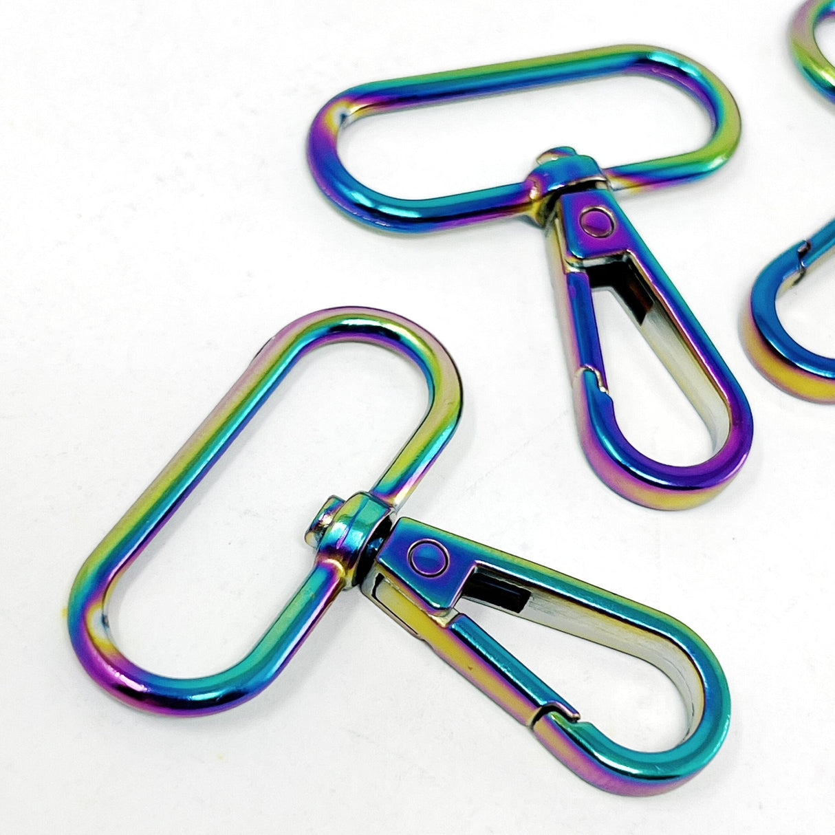Pound A Metre Rainbow / Pack Of 2 38/ 40mm Snap Hooks For Bags- 5 Colours- Pack of 2