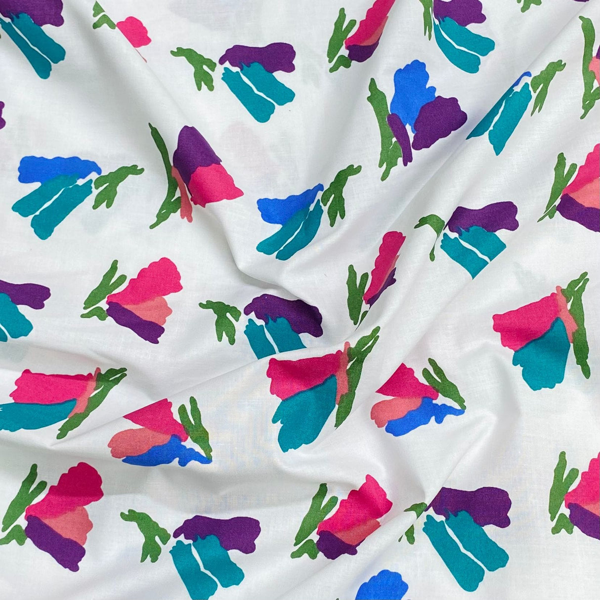 Pound A Metre 5 Metre 100% Premium Cotton Fabric- 55'' Wide (Splash)