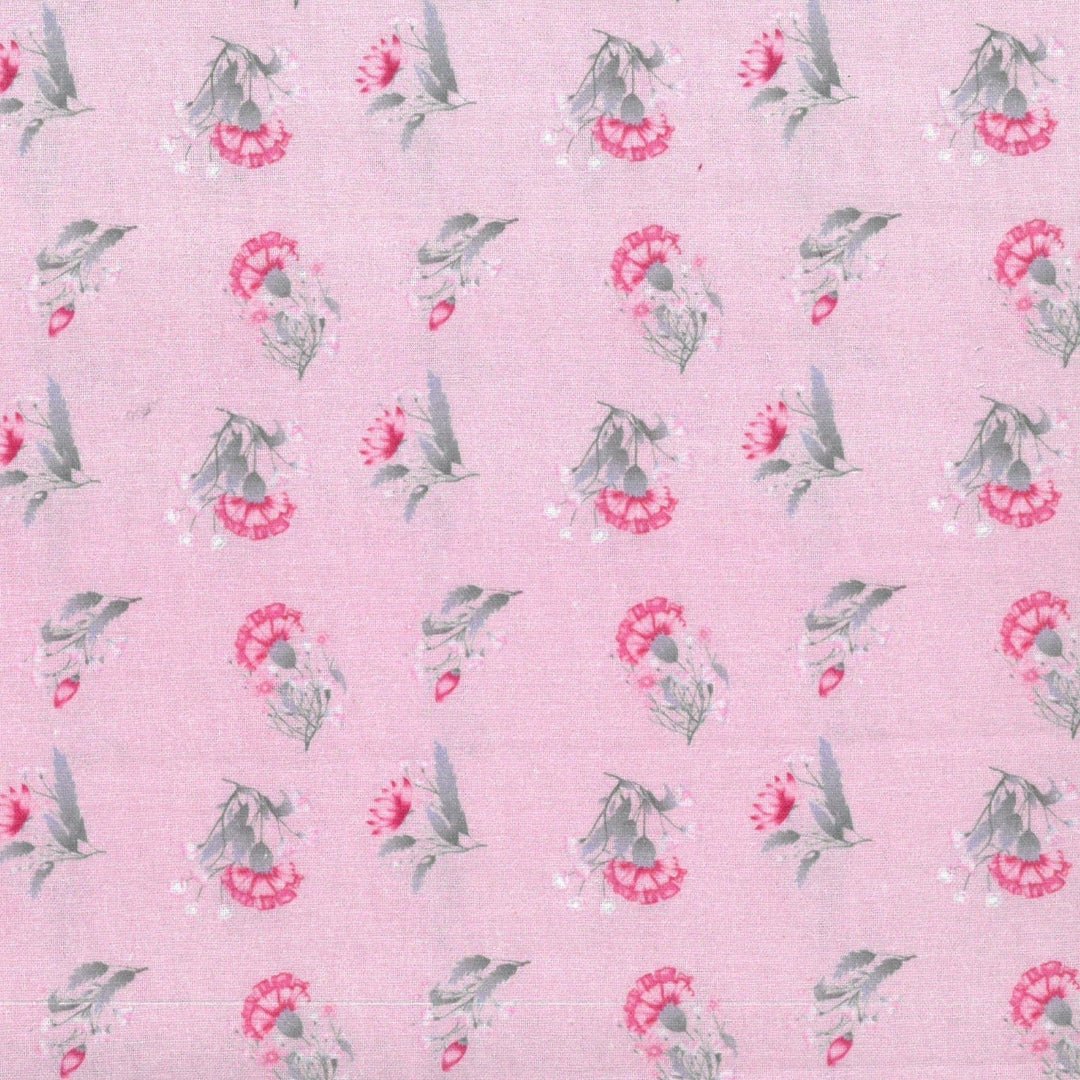 5 Piece 100% Cotton Fabric Bundle- 'Rose Garden' (Fat Quarters or Half Metres) - Pound A Metre